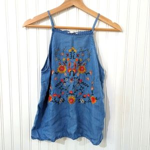 Embroidery Floral Top